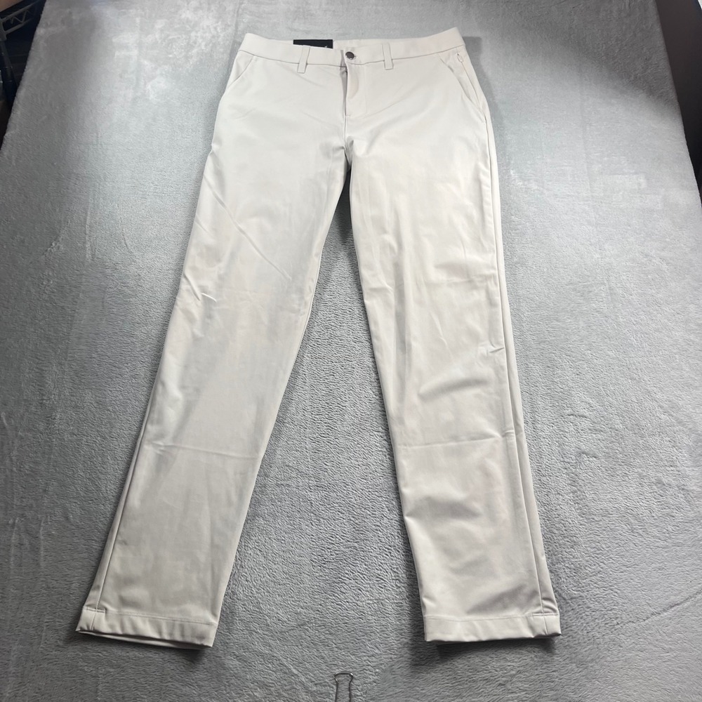 Lululemon ABC Trouser Classic Warpstreme Pants Bone White 32x34 LM5AR3S